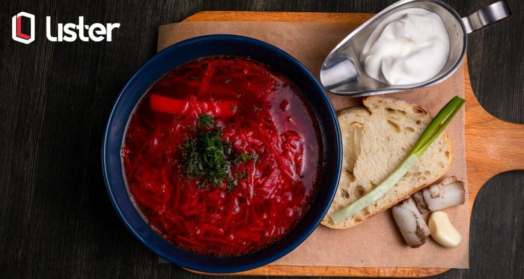 makanan rusia borscht