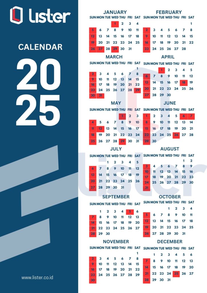 kalender 2025 lengkap dengan tanggal merah