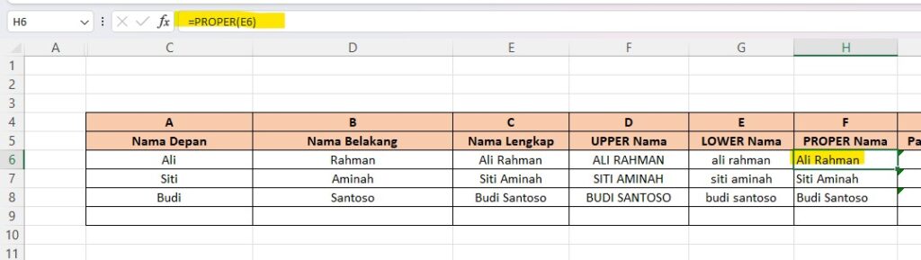 Rumus Excel untuk Admin