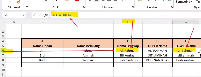 Rumus Excel untuk Admin