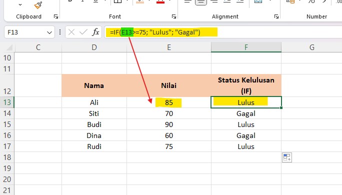 Rumus Excel untuk Admin