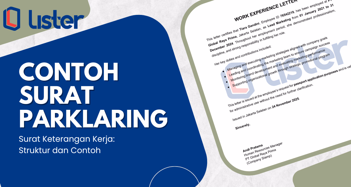 Contoh Surat Pengalaman Kerja | Surat Parklaring