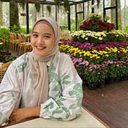 Jihan Luthfiyah, alumni kursus TOEFL ITP Lister